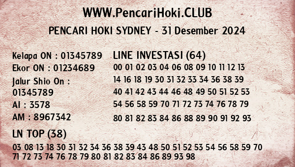 Prediksi Sydney