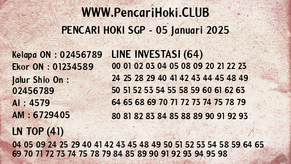 Prediksi SGP