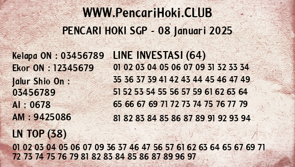 Prediksi SGP