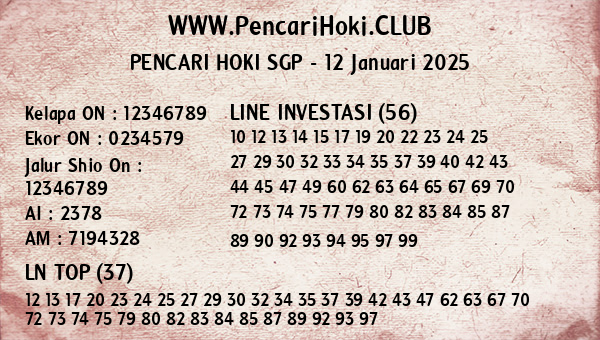 Prediksi SGP