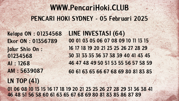 Prediksi Sydney